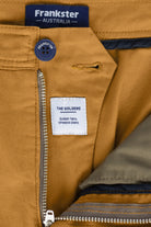 The Goldens - Frankster Stretch Cotton Dark Khaki Men Shorts
