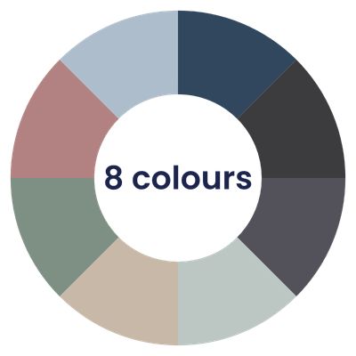 The Sporties colour wheel: men's sport shorts in 8 colours