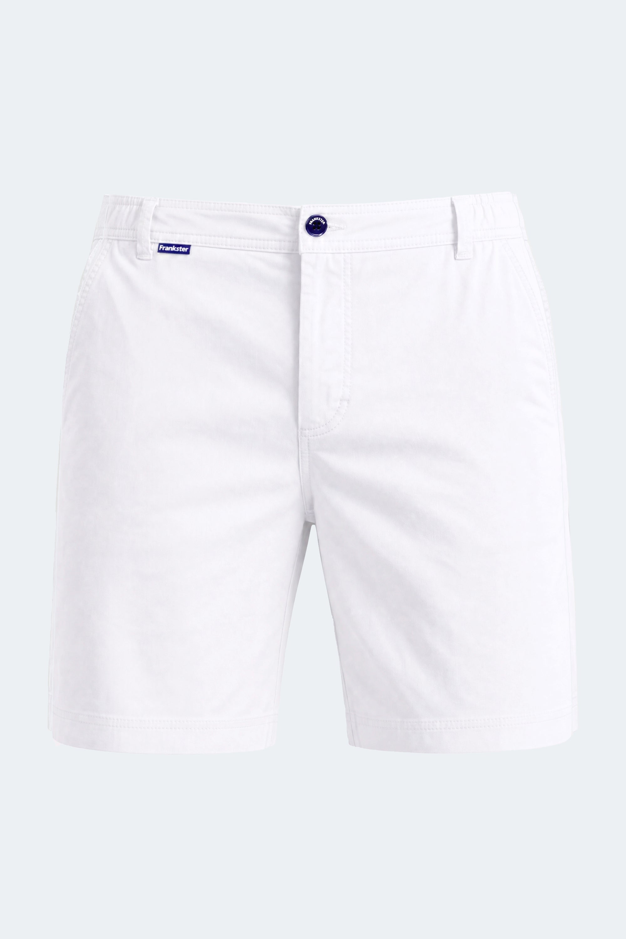 Whitecaps * The Everydays men's shorts by Frankster in crisp white, made from soft, comfortable fabric ideal for everyday wear.