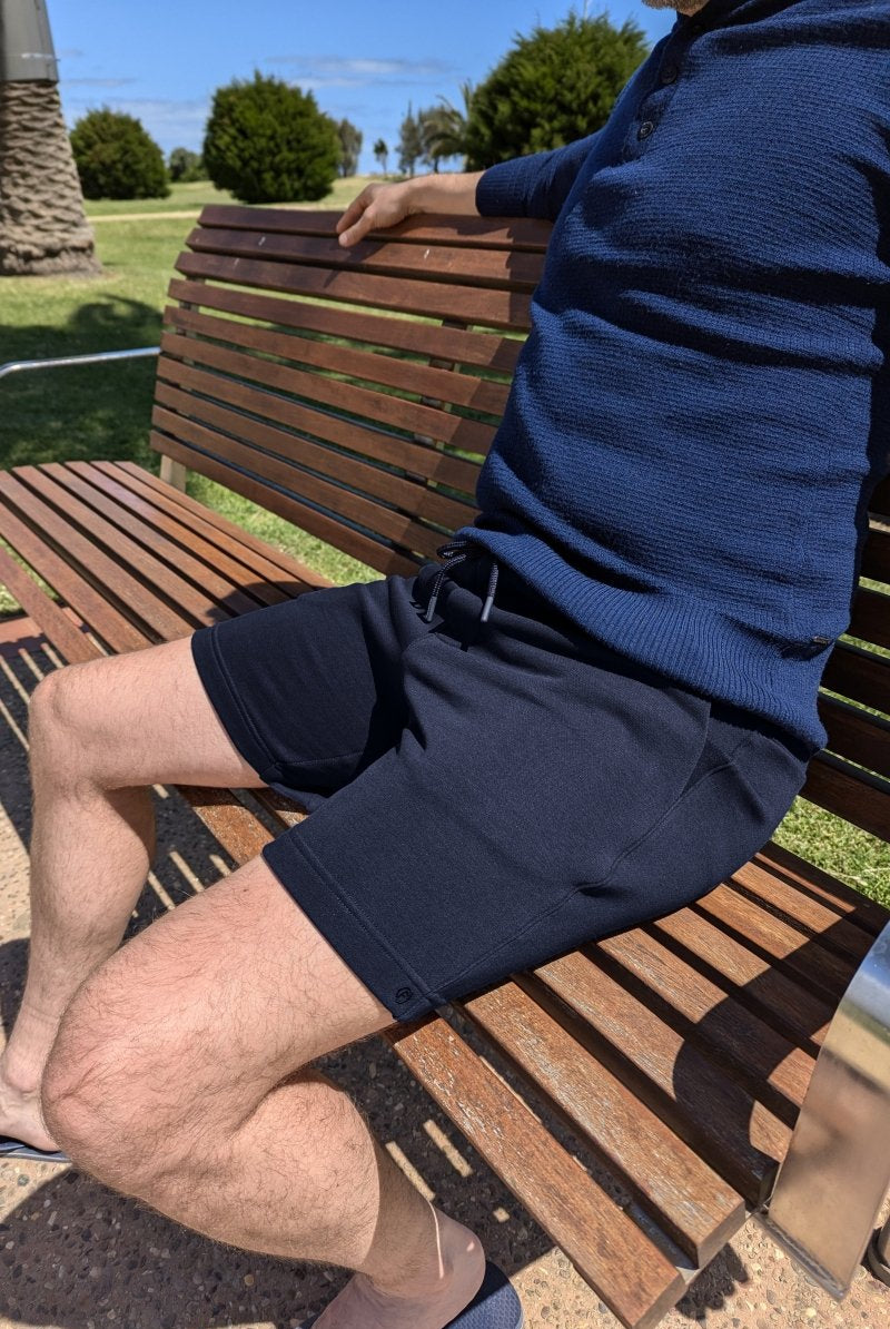 The Comfies Lounge Shorts Chillers Dark Blue Frankster Lifestyle 1