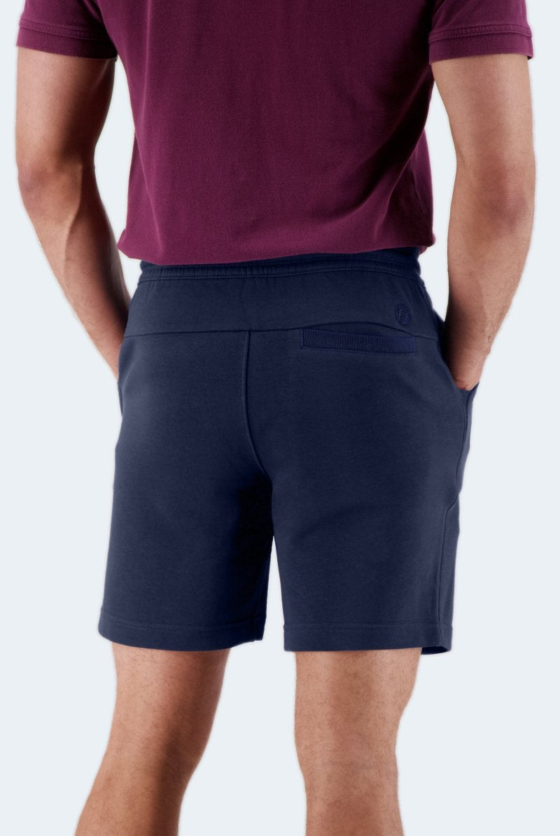 The Comfies Lounge Shorts Chillers Dark Blue Frankster Model Back