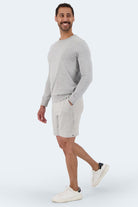 The Comfies Lounge Shorts Lunars Light Grey Frankster Model full angle