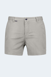 Lunars * The Shorties by Frankster, casual men's beige shorts with button closure and belt loops