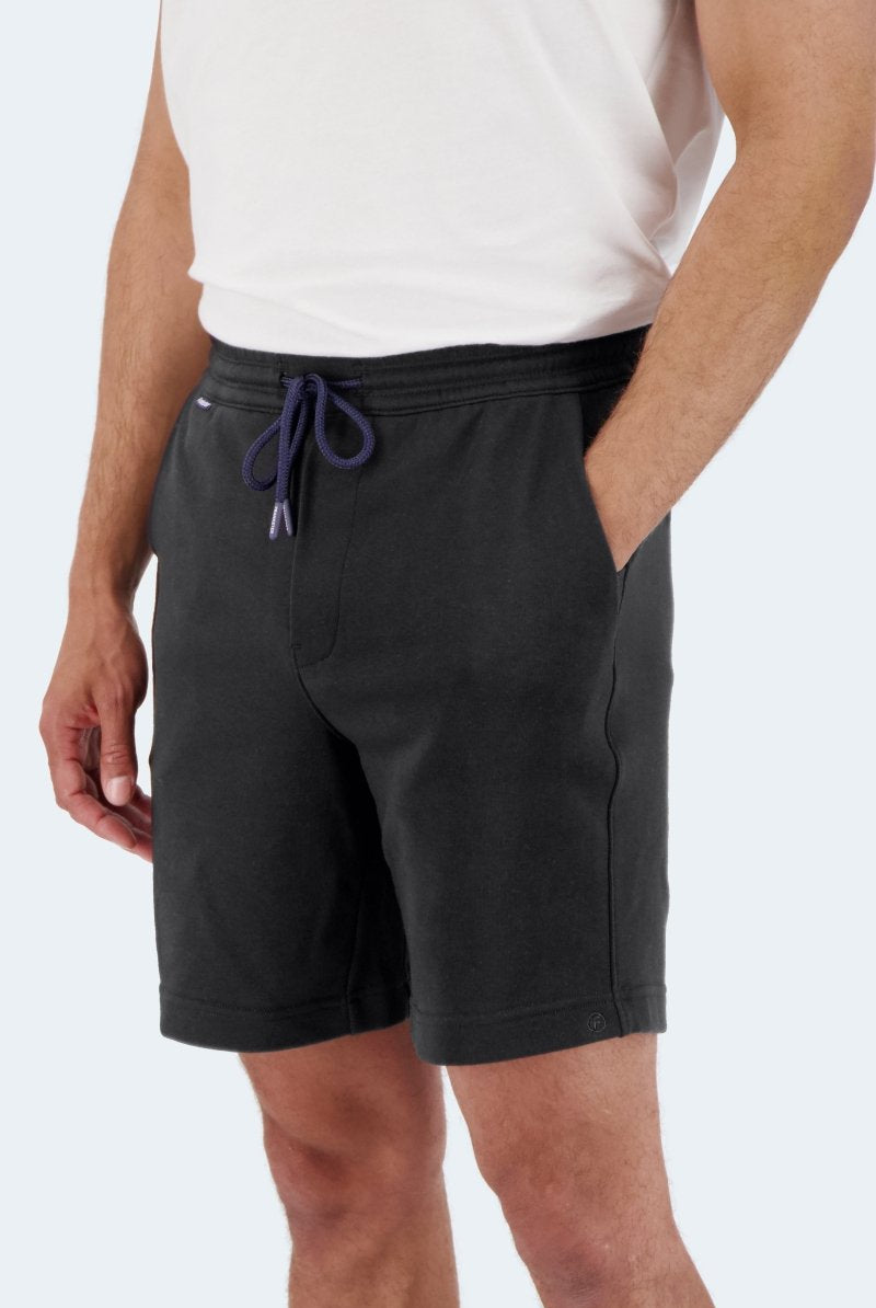 The Comfies Lounge Shorts Midnights Black Frankster Model side