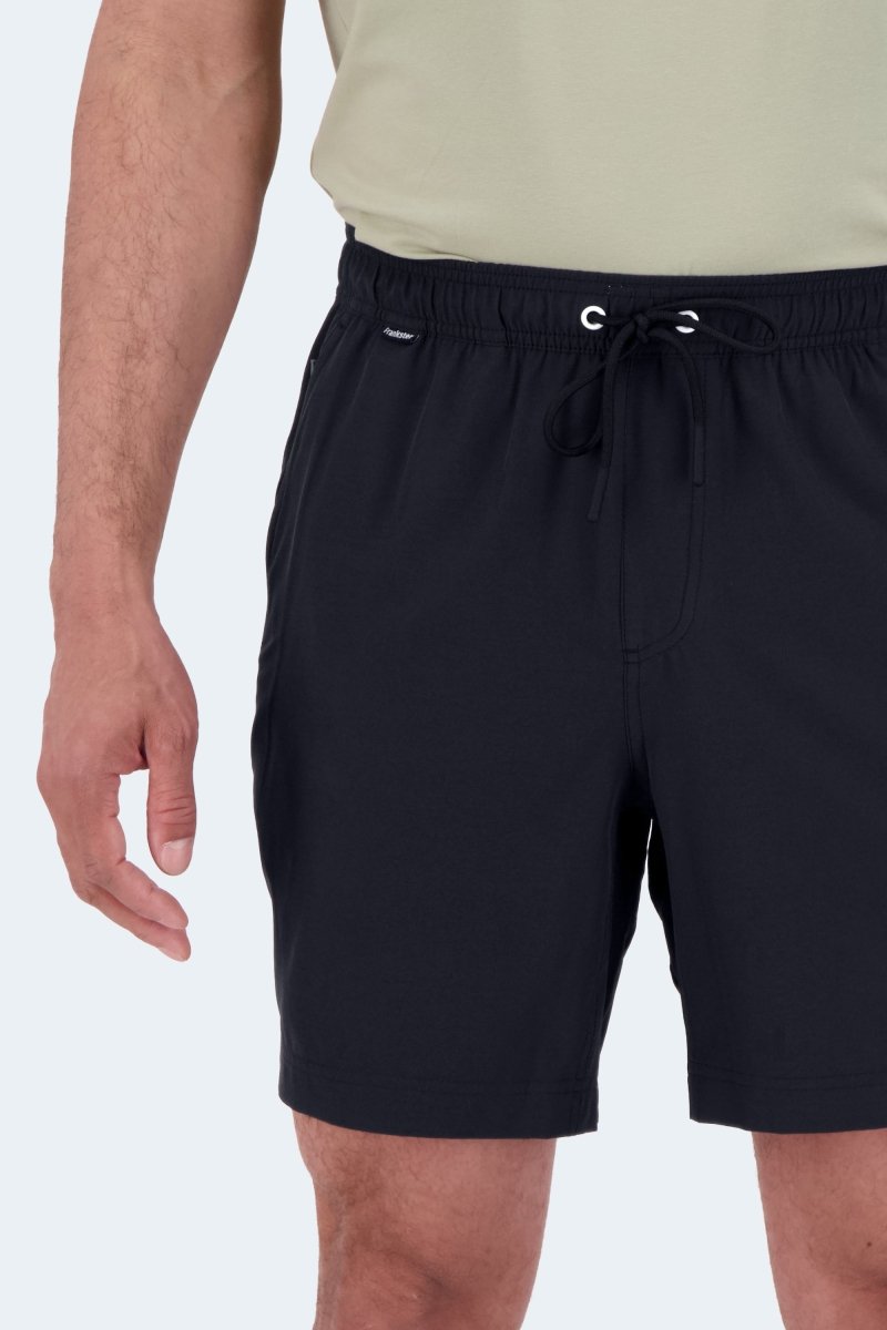 Frankster Midnights * The Sporties Men's Shorts in dark navy fabric with an elasticated drawstring waistband and front pockets