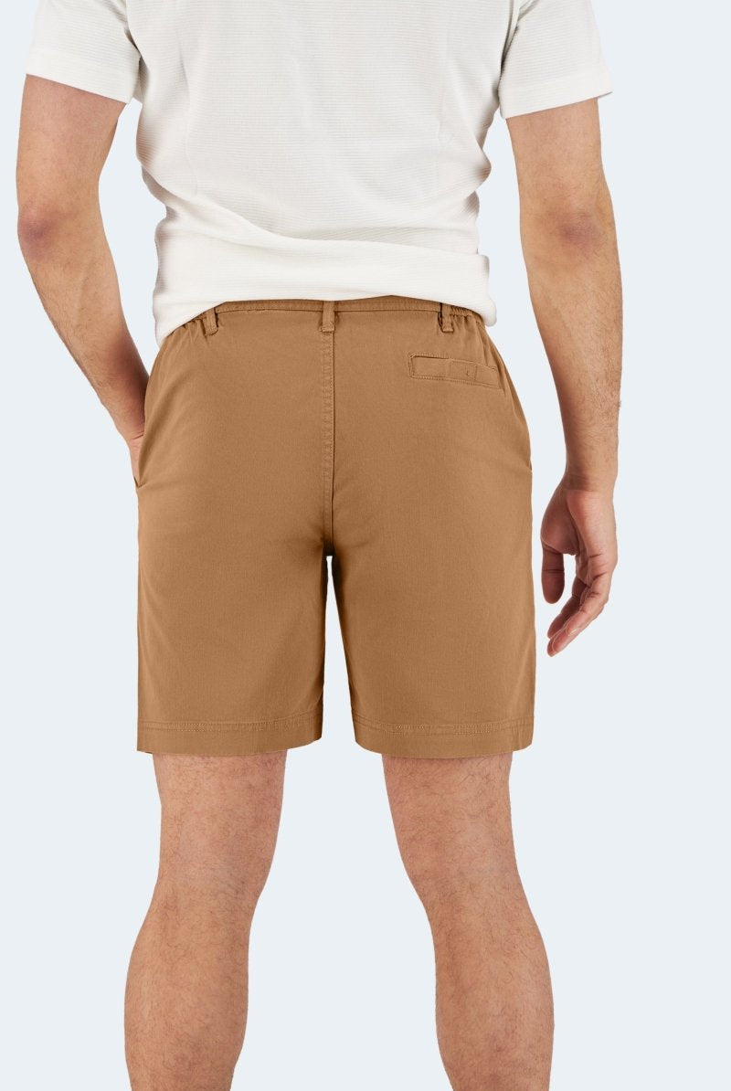 The Mokas Frankster Brown stretch cotton men's chino shorts