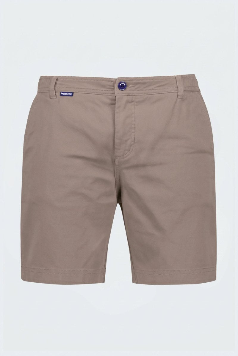 Nomads * The Everydays men's shorts by Frankster in a versatile taupe color, made from soft, durable cotton fabric for all-day comfort.
