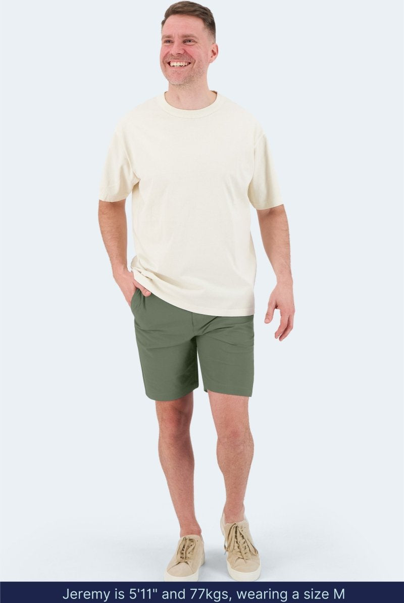 The Rebels Army Green Active Shorts - Full Body Shorts incl. Model size