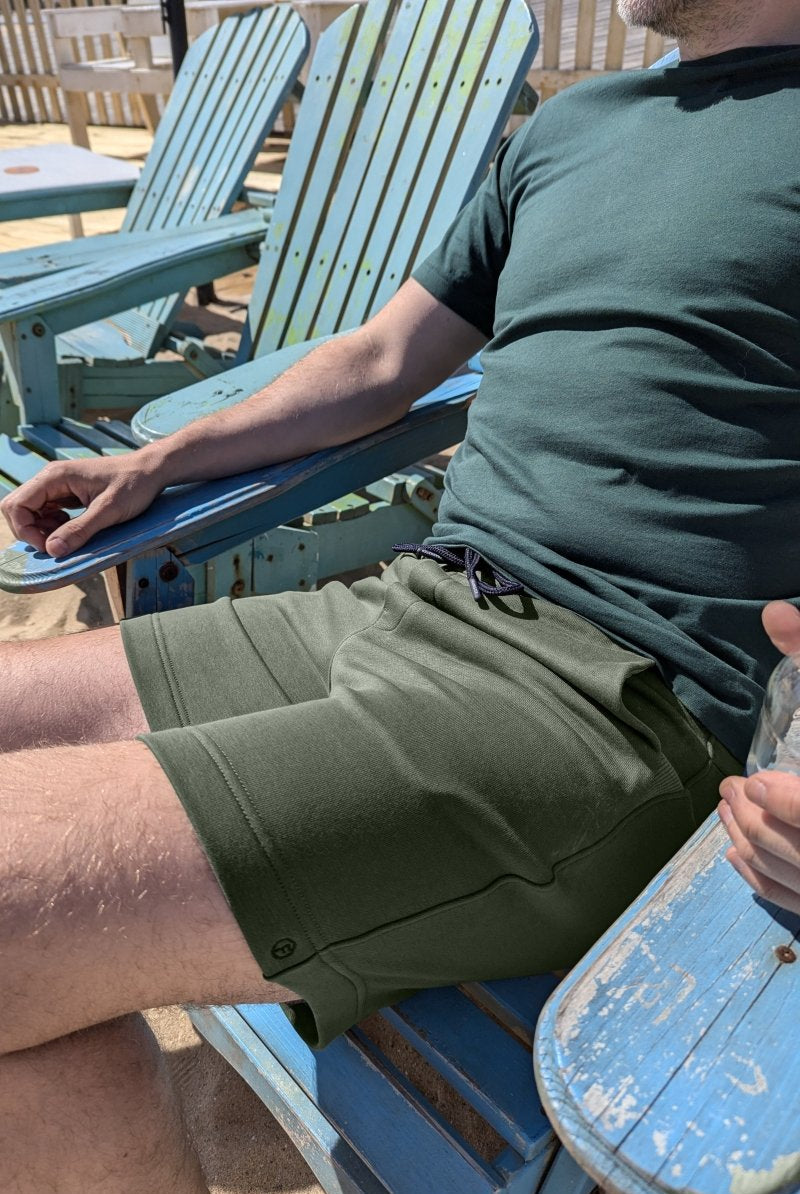 The Comfies Lounge Shorts Rebel Army Green Frankster Lifestyle 1