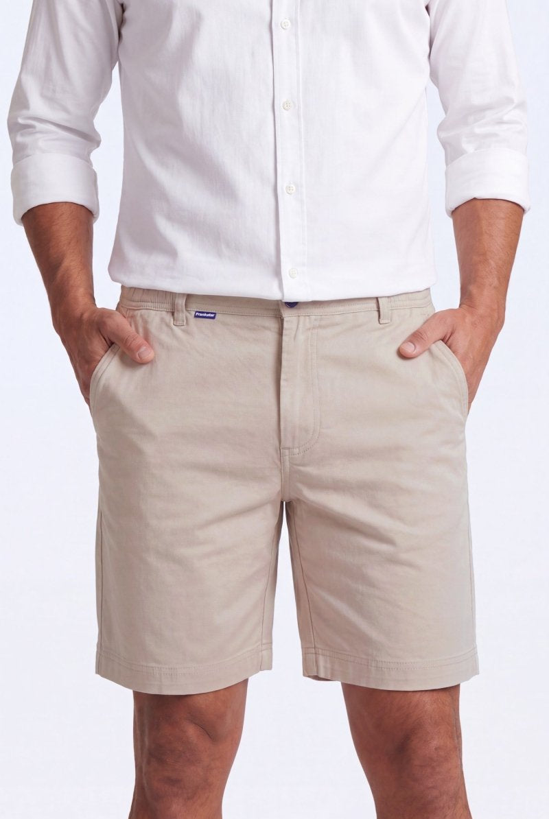 Shores * The Everydays men's shorts by Frankster in a light beige color, made from soft, comfortable fabric perfect for everyday wear.