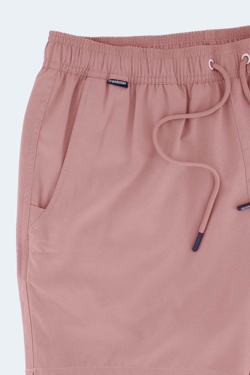 Frankster Sundowners * The Swims pink Men's Shorts in smooth fabric with elasticated waistband drawcord and side pockets