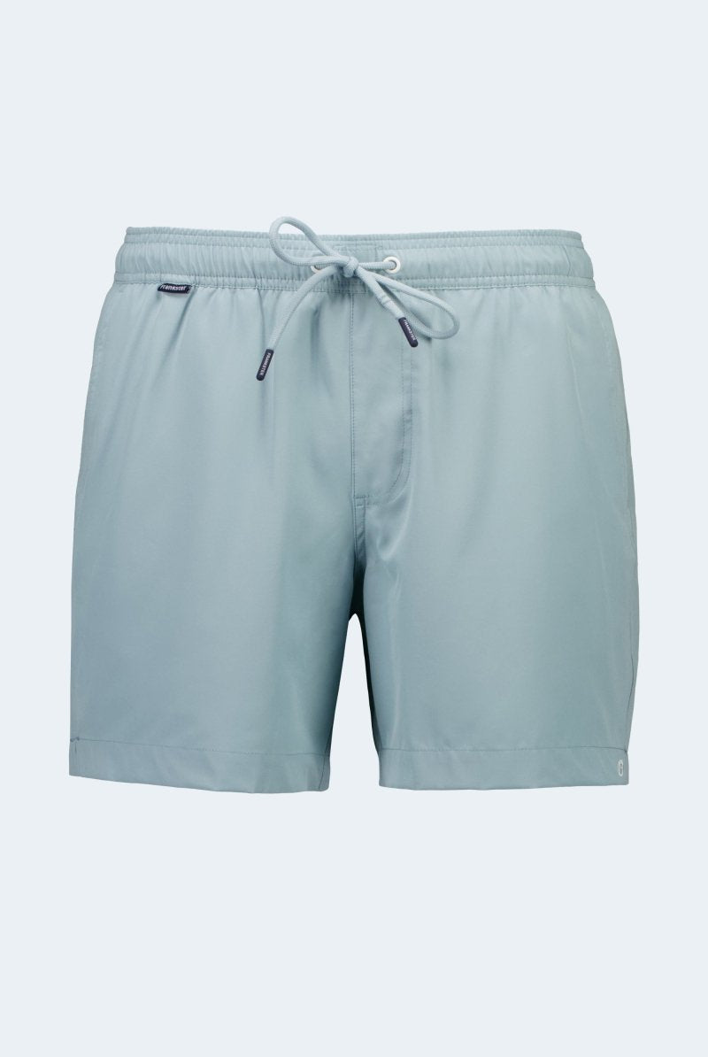 Velvets * The Swims by Frankster, pale blue Men's Shorts in smooth lightweight fabric with an elasticated waistband and drawstring