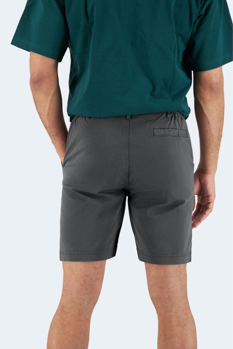 The Volcans Frankster Dark Grey stretch cotton men's chino shorts