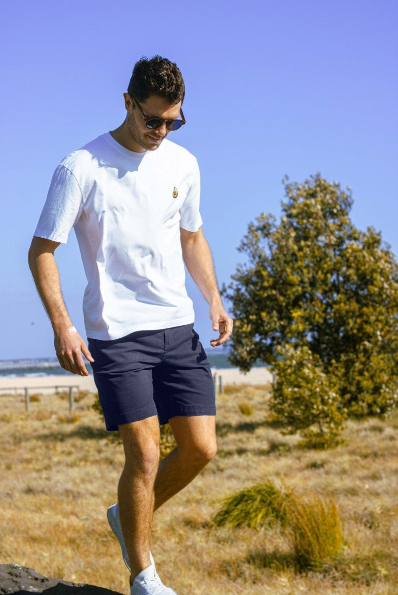 The Chillers - Frankster Stretch Cotton Dark Blue Men Shorts
