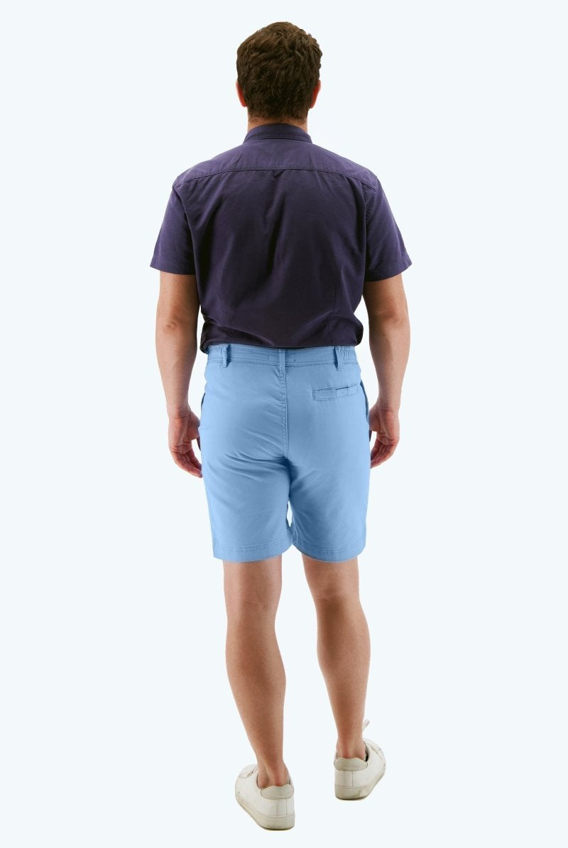 The Cruisers - Frankster light blue stretch cotton men's shorts