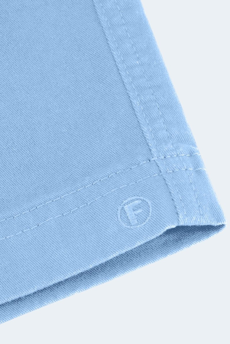The Cruisers - Frankster light blue stretch cotton men's shorts