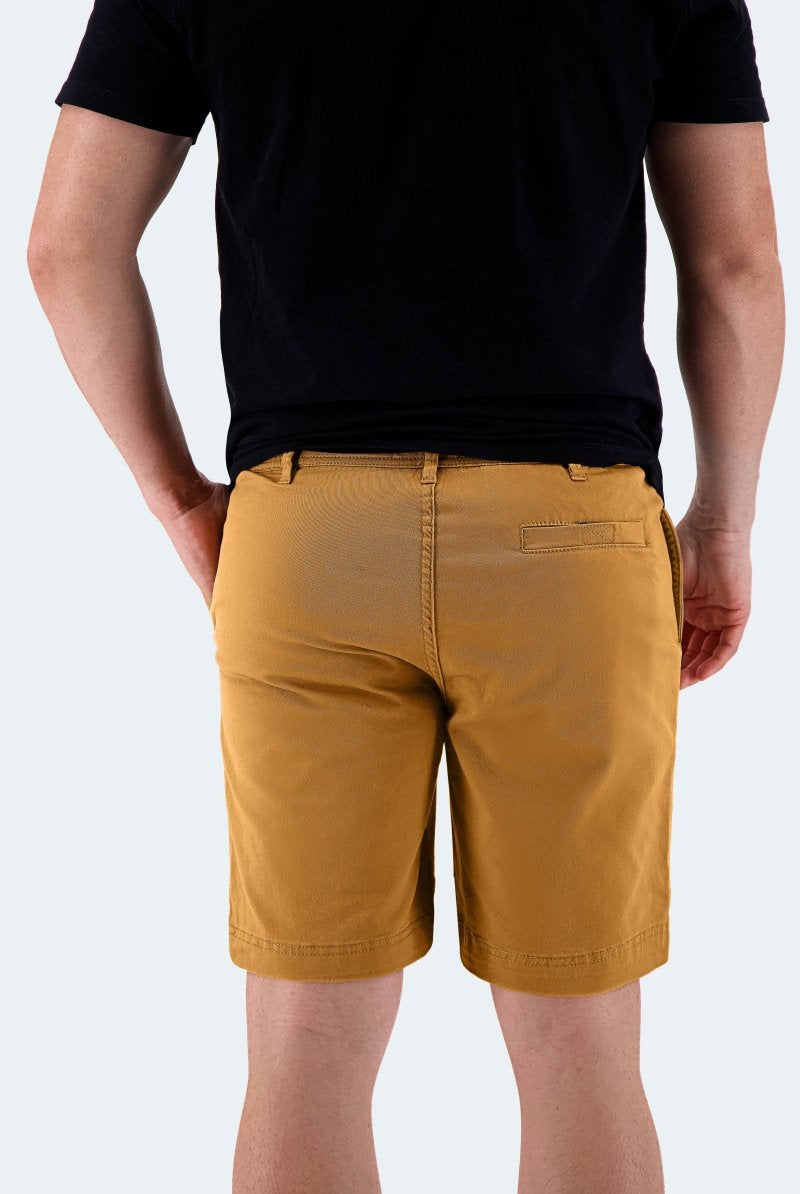 The Goldens - Frankster Stretch Cotton Yellow Brown Men Shorts