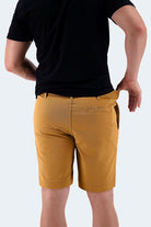 The Goldens - Frankster Stretch Cotton Yellow Brown Men Shorts