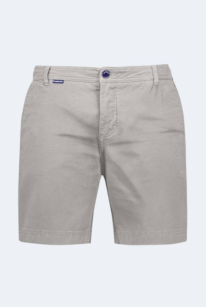 The Lunars - Frankster light grey stretch cotton men's shorts