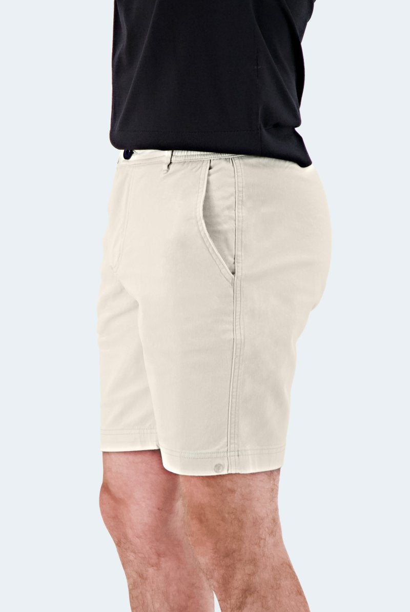 The Mirages - Frankster Stretch Cotton Off White Men Shorts