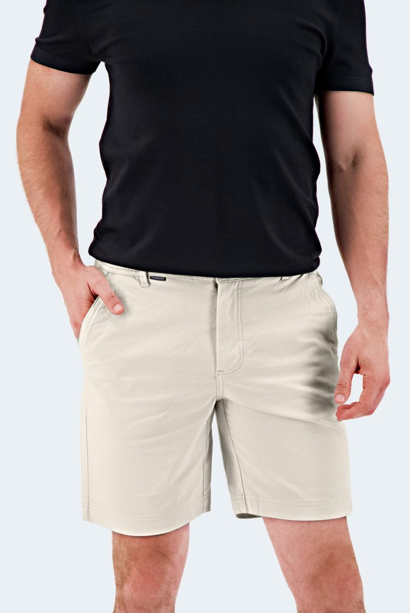 The Mirages - Frankster Stretch Cotton Off White Men Shorts