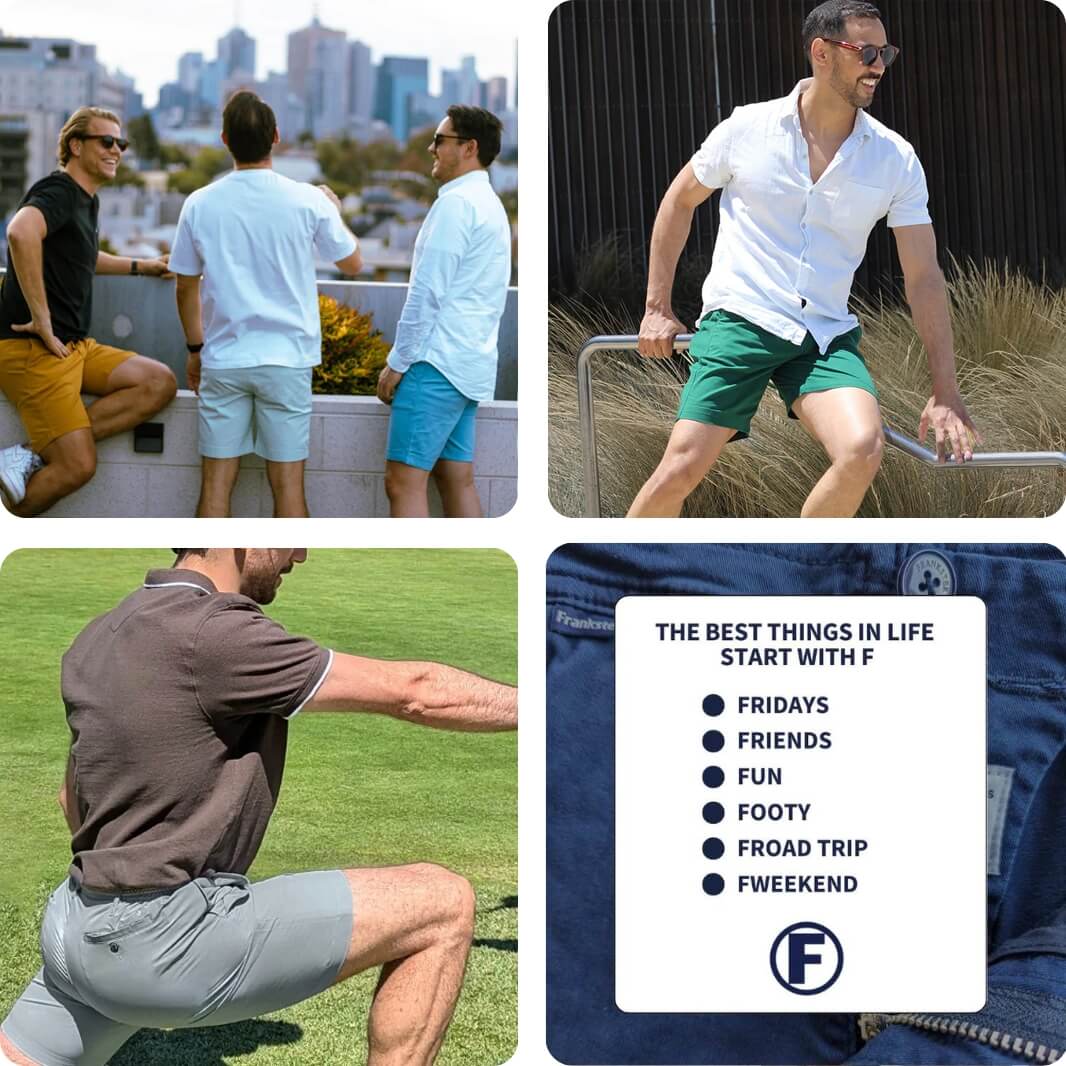 Frankster vs. Country Road vs. Gazman – Who Makes the Best Men’s Shorts in Australia - Frankster