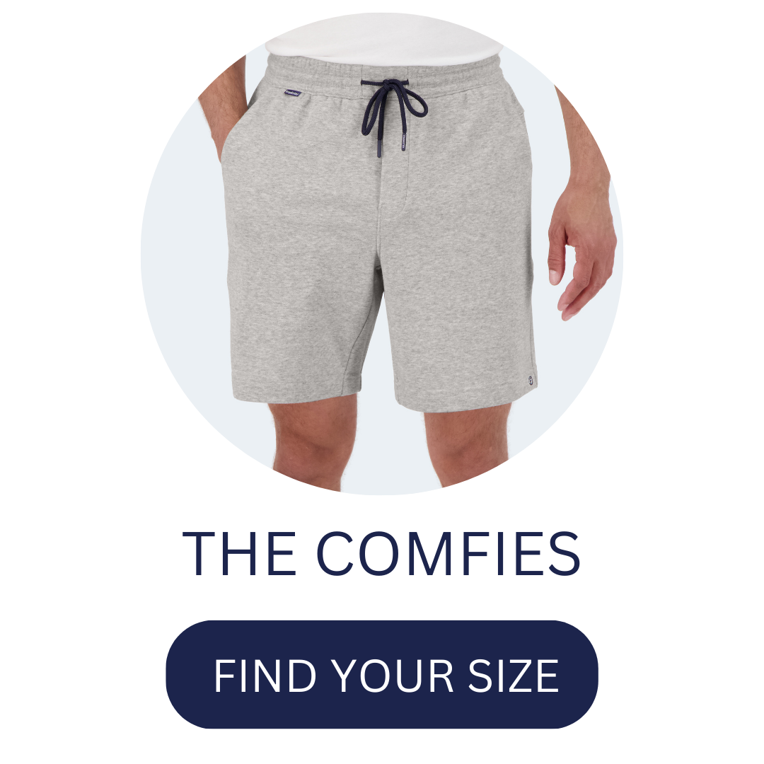 sizechart the Comfies lounge shorts