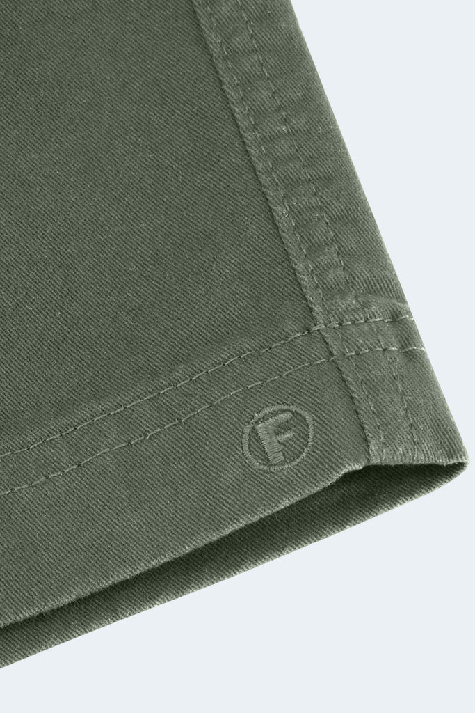 The Rebels - Frankster Stretch Cotton Light Army Green Men Shorts
