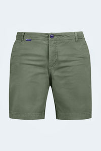 Rebels * The Everydays casual army green men's shorts by Frankster, perfect for everyday relaxed wear.