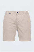 Shores * The Everydays beige men's shorts by Frankster, made from soft, comfortable fabric with a classic tailored fit for all-day wear.