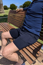 The Comfies Lounge Shorts Chillers Dark Blue Frankster Lifestyle 1