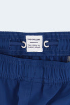 Chillers * The Sporties by Frankster, navy blue Men's Shorts in woven fabric with an elasticated drawstring waistband