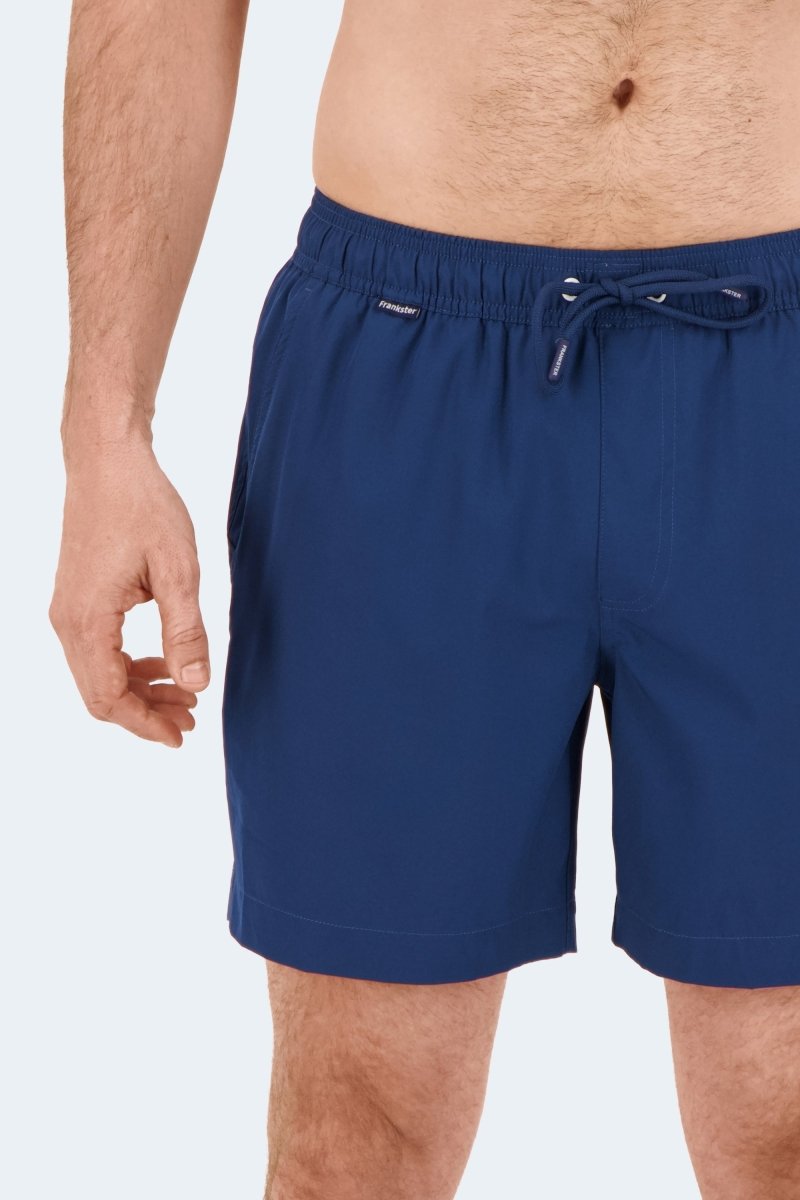 Chillers * The Swims by Frankster navy blue Men's Shorts in lightweight fabric with elastic drawstring waist and relaxed fit