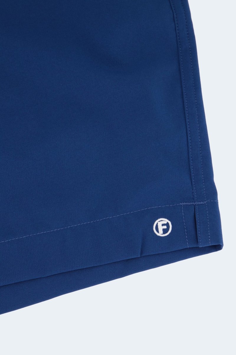 Chillers * The Swims Men's Shorts by Frankster in navy blue fabric with neat stitching and signature logo detail