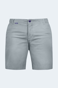 Frankster Coastlines * The Everydays men's shorts in blue grey stretch cotton chino style for casual wear