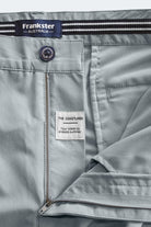 Frankster Coastlines Blue Grey The Actives Shorts zipper label