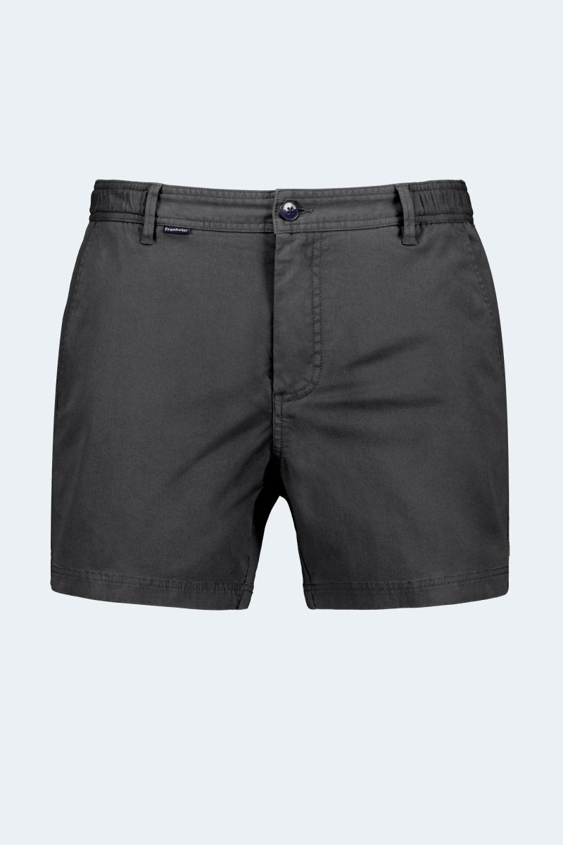 Midnights * The Shorties black stretch cotton men's shorts by Frankster with a sharp, versatile fit and comfortable design