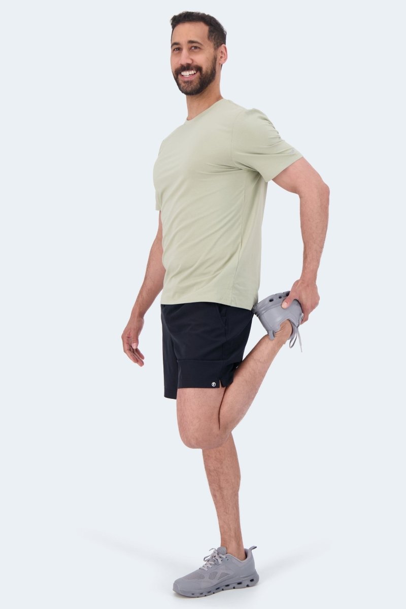 Frankster Midnights * The Sporties Men's Shorts in dark navy fabric styled as comfortable Shorts for Men for everyday wear