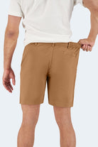 The Mokas Frankster Brown stretch cotton men's chino shorts