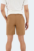 The Mokas Frankster Brown stretch cotton men's chino shorts