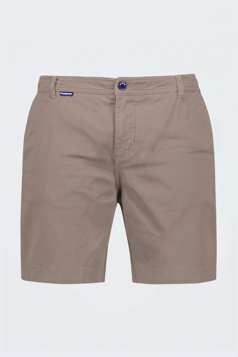 Nomads * The Everydays men's shorts by Frankster in a versatile taupe color, made from soft, durable cotton fabric for all-day comfort.