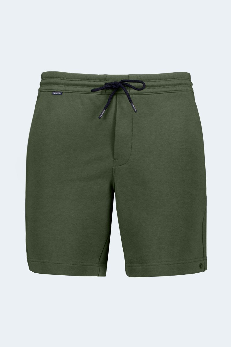 Rebels * The Comfies army green cotton men's shorts by Frankster with drawstring waist for relaxed fit and comfort