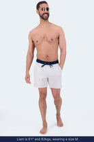 Rivieras * The Swims white Men's Shorts by Frankster with a comfortable fabric finish and elasticated waistband