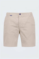 Shores * The Everydays beige men's shorts by Frankster, made from soft, comfortable fabric with a classic tailored fit for all-day wear.