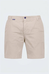 Shores * The Everydays beige men's shorts by Frankster, made from soft, comfortable fabric with a classic tailored fit for all-day wear.
