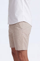 Shores * The Everydays beige men's shorts by Frankster Australia, made from soft, comfortable fabric perfect for all-day wear.