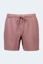 Frankster Sundowners * The Sporties Men's Shorts in dusty rose fabric with elastic waistband, drawstring and side pockets