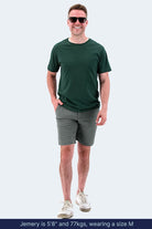 The Urbanites Frankster Grey stretch cotton men's chino shorts