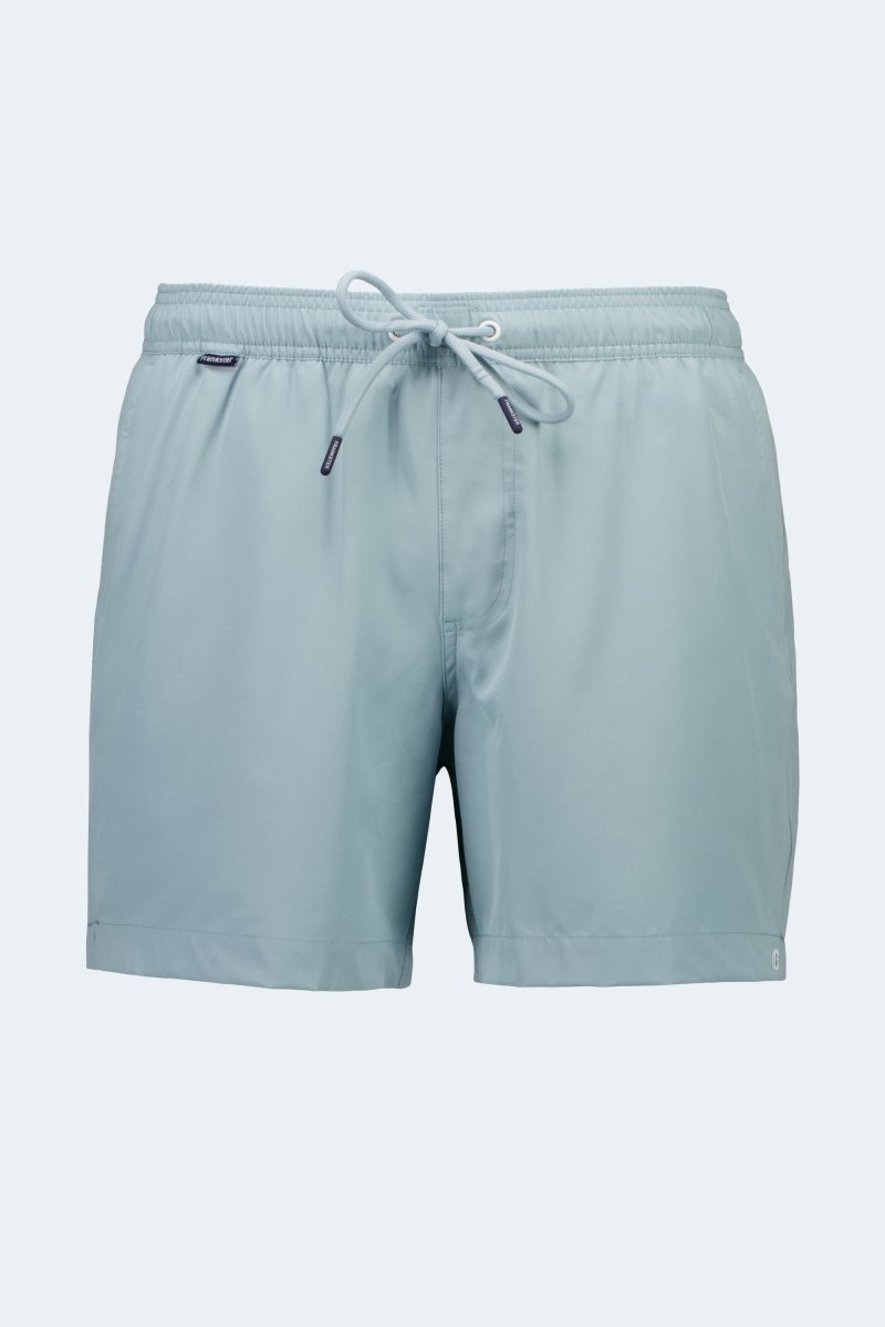 Velvets * The Swims by Frankster, pale blue Men's Shorts in smooth lightweight fabric with an elasticated waistband and drawstring