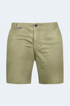 The Virgins Frankster Olive Green stretch cotton men's chino shorts